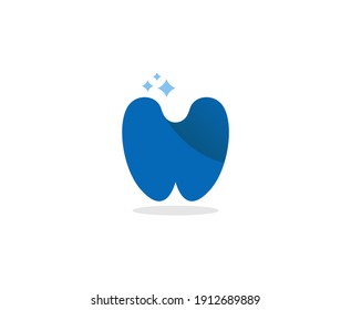 Dental logo dentist tooth vector icon 