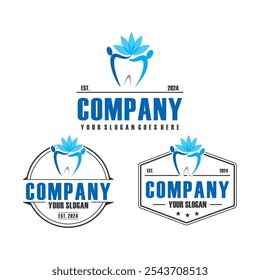 logótipo dentário , logótipo do dentista vetor