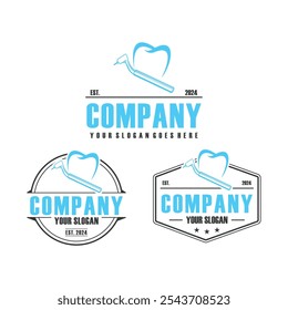 dental logo , dentist logo vector