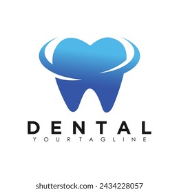 Dental logo design with business illustration idea