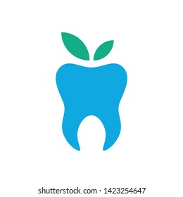 Dental logo design concept. Universal tooth icon.