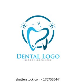 Dental Logo Design, Creative Dentist Logo, Dental Clinic Creative Company Vector Logo