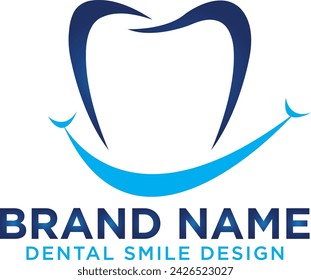 Diseño de Logo Dental. Logo de Creative Dentist. Clínica Dental Creativa Compañía Vector Logo