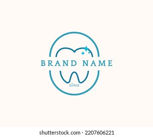 Dental logo design dentist dent clinic tooth health care tooth densitry medicine hygienne clean smile doctor oral mouth white blue creative logo  premium company vectoricon simple modern flat minimal 