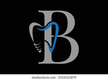 Dental Logo Design. Dentist Logo with latter B.