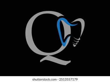 Dental Logo Design. Dentist Logo with latter Q.