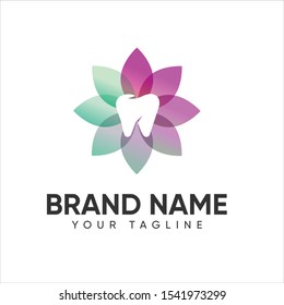 Dental Logo Design Full Color Template For Company