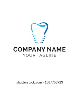 Dental logo design for health and caring