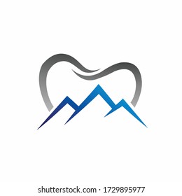 dental logo design, iceberg vector logo
