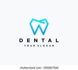 Dental logo design icon vector template