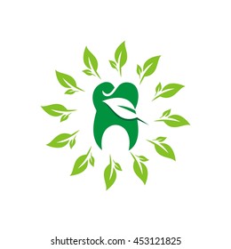 Dental Logo Design.  Stock vector for dentist clinic with abstract tooth.