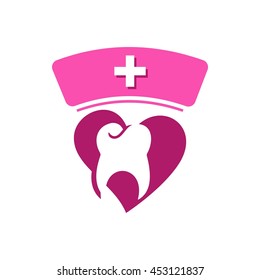 Dental Logo Design.  Stock vector for dentist clinic with abstract tooth.