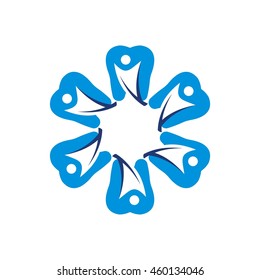 Dental Logo Design. Stock vector for dentist clinic with abstract tooth.