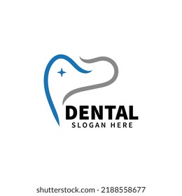 Dental logo design template icon vector inspiration