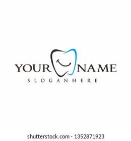 Dental logo design template vector illustration.