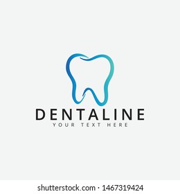 Dental logo design template vector isolated illustration
