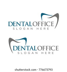 Dental logo design template vector illustration