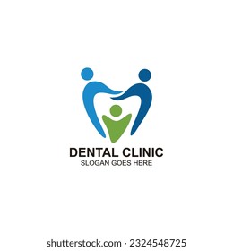 Dental logo design in vector