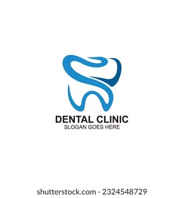 Dental logo design in vector