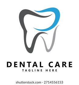 Dental logo design vector dental care clinic logo template
