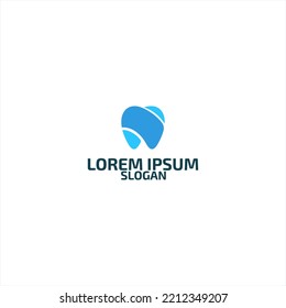 Vector de diseño de logotipo dental, logotipo de dentista y logotipo simple