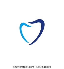 Dental logo design, vector icon modern