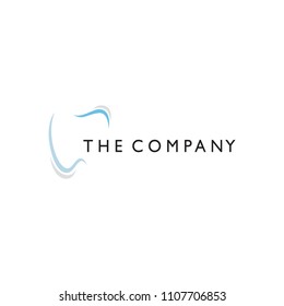 Dental logo design vector illustration on background 