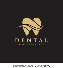 Dental logo design vector illustration