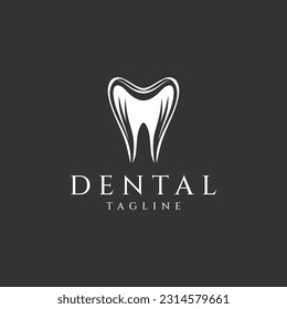 Dental logo design vector illustration