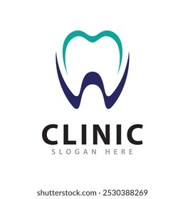 Dental logo design vector illustration