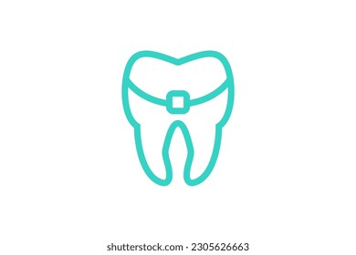 Design-Vektorgrafik für Dental-Logo 
