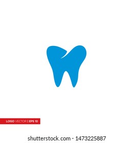 Dental Logo design vector template linear style. Dental clinic concept icon.