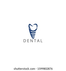 dental logo design vector template