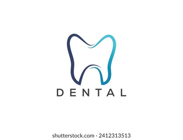 Plantilla vectorial de diseño de logotipo dental