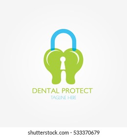  Dental Logo design vector template flat style. Dental clinic Logotype concept icon.