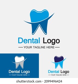 Dental Logo Design vector template.Creative Dentist Logo. Dental Clinic Vector Logo.