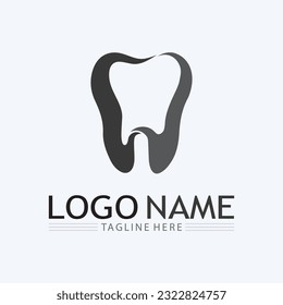 Dental Logo Design vector template.Creative Dentist Logo. Dental Clinic Vector Logo.