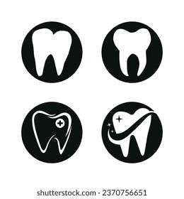 Plantilla vectorial de diseño de logotipo dental.Logo Dentista creativo. Logotipo de vectores de Clínica Dental.