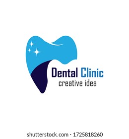 Dental Logo Design.Creative Dentist Logo. Dental Clinic Creative Company Vector Logo.
