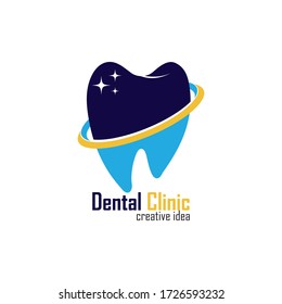 Dental Logo Design.Creative Dentist Logo. Dental Clinic Creative Company Vector Logo.

