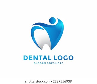 Dental Logo Design.Creative Dentist Logo. Dental Clinic Creative Company Vector Logo.