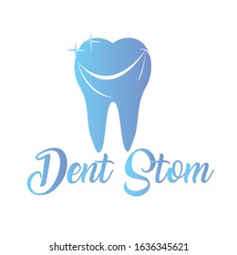 dental logo with gradinet. tooth