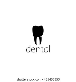 dental logo graphic design concept. Editable dental element, can be used as logotype, icon, template in web and print 