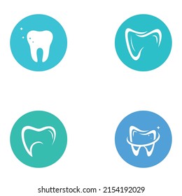 Dental logo, logo for dental health, and logo for dental care. Using vector design concept.