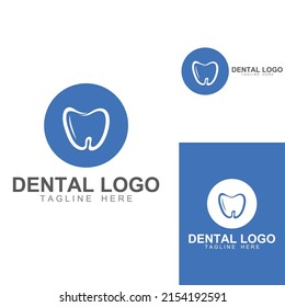 Dental logo, logo for dental health, and logo for dental care. Using vector design concept.