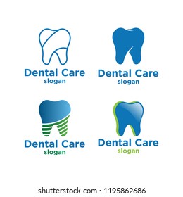 dental logo icon design template vector