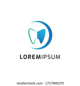 Dental logo icon template. Vector illustration. Modern design