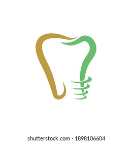 Dental logo icon template vector illustration design