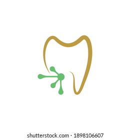 Diseño de ilustración vectorial del icono del logotipo dental