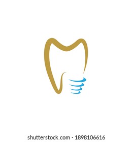 Dental logo icon template vector illustration design